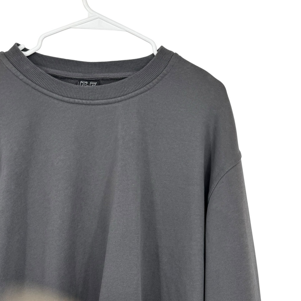 Women’s P.E. Nation Size Small Gray/Cream Sweatshirt w Open Back & Buckle Tie - Picture 3 of 10